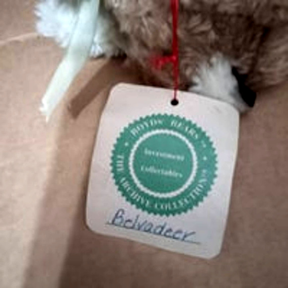 VTG Boyds bears collection 6" brown bunny, Belvadeer - Picture 5 of 7